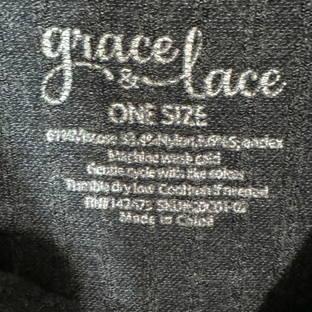 Grace & Lace Charcoal Gray Ribbed Tank Top, One-Size, Scoop Neck - Picture 4 of 5
